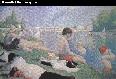 Georges Seurat Bathing at Asnieres (mk35)